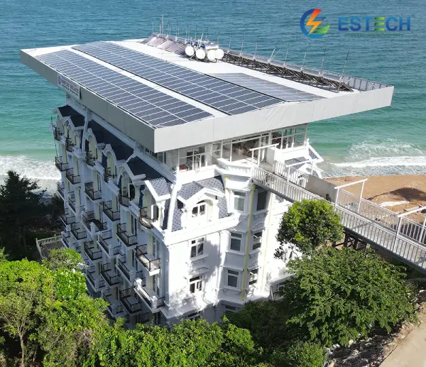 Điện mặt trời khách sạn, resort 4 Lap Dien Mat Troi Khach San đảo Nam Du Nam Du Palace