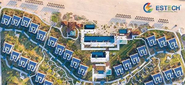 Điện mặt trời khách sạn, resort 6 Lap Dien Nang Luong Mat Troi Ap Mai Alma Resort